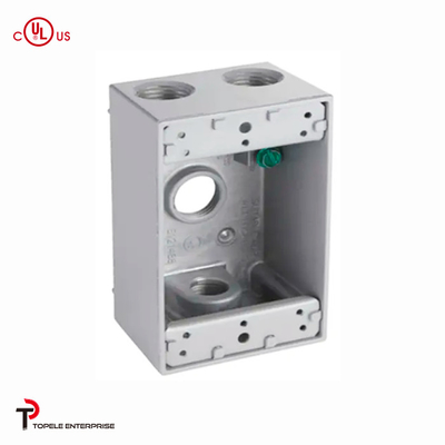 Rectangle Aluminum Electrical Box , Switch Electrical Box Outdoor